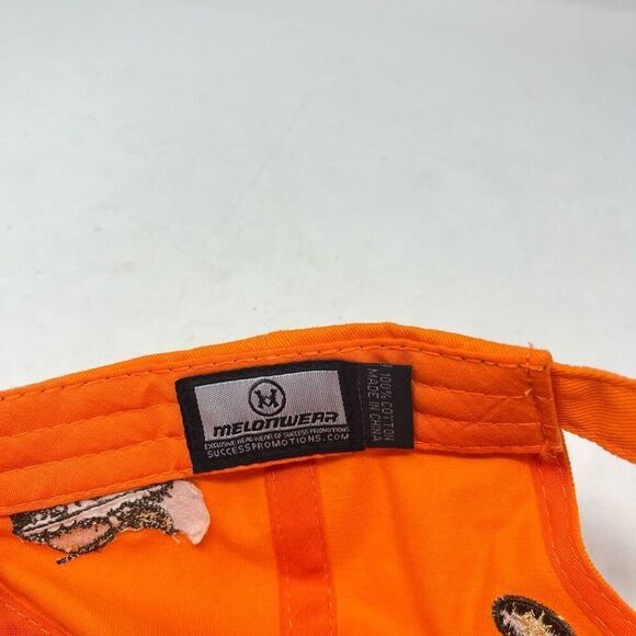 Pheasants Forever Polaris Baseball Cap Hat Adjustable One Size Melonwear Orange - Picture 7 of 7
